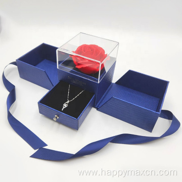 Wholesale jewelry gift boxes with rose flower